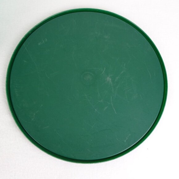 Tupperware Preludio Acrylic Salad Bowl Tray Lid Seal 3 Piece Set Green - Picture 10 of 13